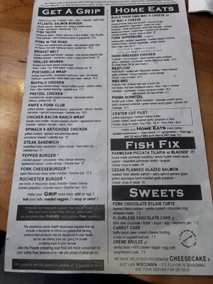 Menu photo 2 Fork in The Road Mukwonago, WI