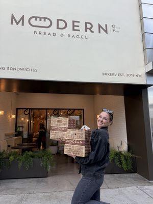 Modern Bread and Bagel by null