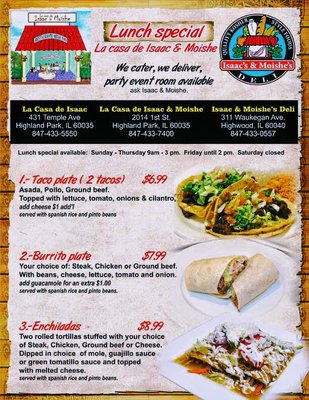 Menu photo 3 Isaac & Moishe's Highwood, IL Menu photo 3 Isaac & Moishe's Highwood, IL
