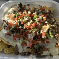 Taqueria Angel - Chicken and Steak Nachos