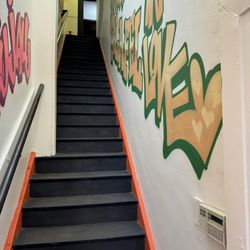 Yaba’s Middle Eastern Street Food - Stairwell up to the restaurant.