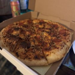 Balsimo's Pizza - Pepperoni and Sausage pizza