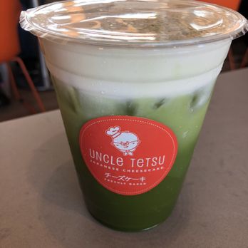 Uncle Tetsu - Matcha tea with foam - Desserts Near Me - San Mateo, California Uncle Tetsu - Matcha tea with foam - Desserts Near Me - San Mateo, California