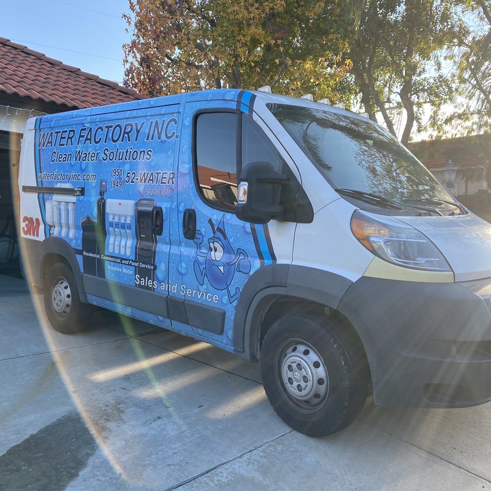 Water Factory - Water Factory Inc van - Water Purification Services Near Me - Norco, California Water Factory - Water Factory Inc van - Water Purification Services Near Me - Norco, California