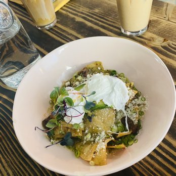 Chula Artisan Eatery - Moms  Chilaquiles tomatillo with chicken. - Breakfast & Brunch Near Me - La Quinta, California