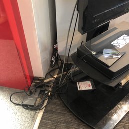 Cox cable store, not only are the display wires a mess.