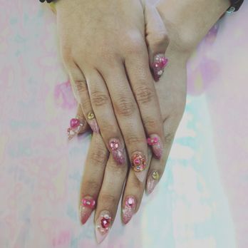Jade Nails & Spa - Sailor Moon theme nails for Valentines Day by Jessica - Nail Salons Near Me - Miami, Florida Jade Nails & Spa - Sailor Moon theme nails for Valentines Day by Jessica - Nail Salons Near Me - Miami, Florida