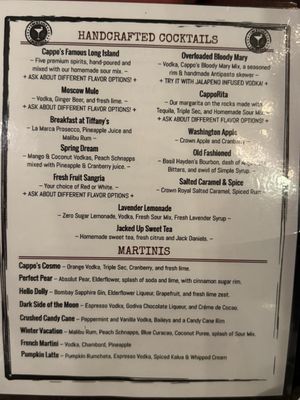Menu photo 1 Cappo's Portage, IN