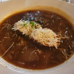 Arbor House Restaurant - Onion soup that came with the full meal.