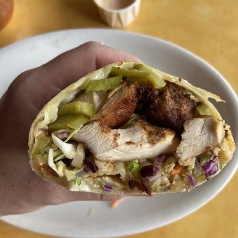 Dashi - Chicken burrito. Delicious!! - Food Trucks Near Me - North Charleston, South Carolina
