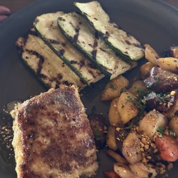 King's Fish House - Orange - Wild Macadamia Nut Crusted Alaskan Halibut - Seafood Near Me - Orange, California