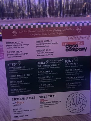 Menu photo 4 Close Company Las Vegas, NV
