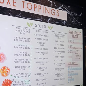 Luxe Boba - Menu as of Jan 2025 - Coffee & Tea Near Me - San Diego, California Luxe Boba - Menu as of Jan 2025 - Coffee & Tea Near Me - San Diego, California