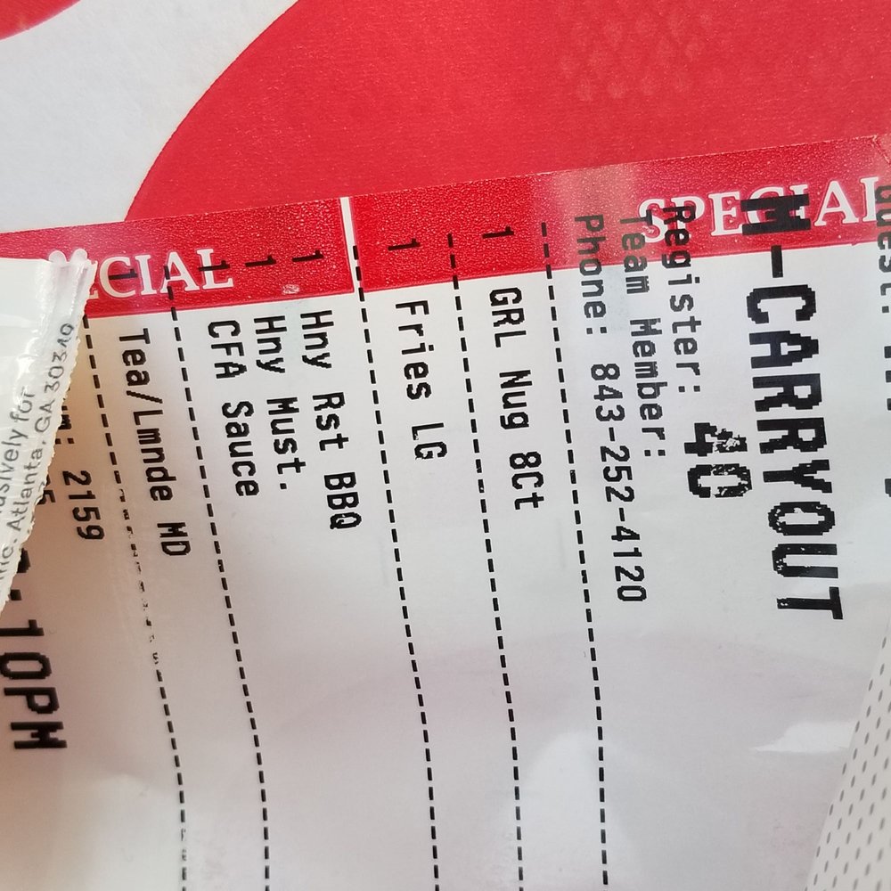 Chick-fil-A - Ordered 8 grilled nuggets combo - Fast Food Near Me - Harvey, Louisiana