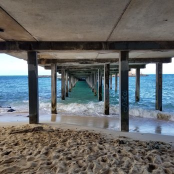 Makai Research Pier - Under the pier - Beaches Near Me - Waimanalo, Hawaii Makai Research Pier - Under the pier - Beaches Near Me - Waimanalo, Hawaii
