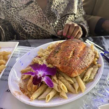 Soul Shack - Rasta Pasta with Salmon - Southern Near Me - Cedar Hill, Texas Soul Shack - Rasta Pasta with Salmon - Southern Near Me - Cedar Hill, Texas