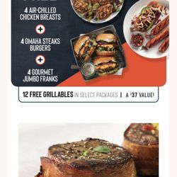 Omaha Steaks - Free Items from Omaha Steak Delivery with package purchase bundles for Father's Day. 6/10/2025