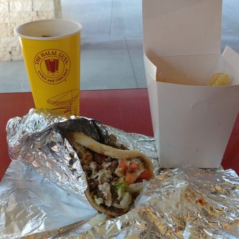 The Halal Guys - Beef gyro with red and white sauce. - Halal Near Me - Plano, Texas The Halal Guys - Beef gyro with red and white sauce. - Halal Near Me - Plano, Texas