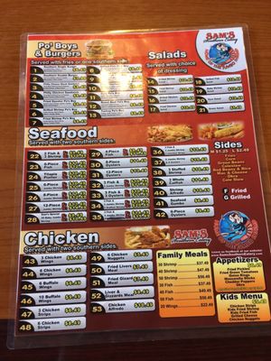 Menu photo 1 Sam's Southern Eatery Pine Bluff, AR