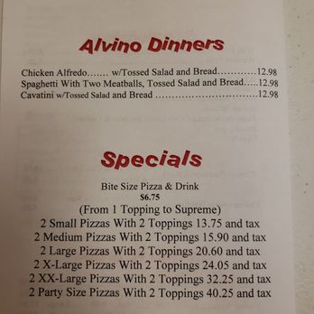 ALVINO’S PIZZA - Updated July 2025 - 17 Photos & 36 Reviews - 112 N ...