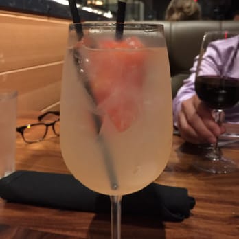Del Frisco's Grille - White sangria with Popsicle fruit - New American Near Me - Hoboken, New Jersey