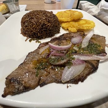 Cubanidad - Cuban steak with Cuban rice and Fried Plantain tostones - Cuban Near Me - Henderson, Nevada Cubanidad - Cuban steak with Cuban rice and Fried Plantain tostones - Cuban Near Me - Henderson, Nevada