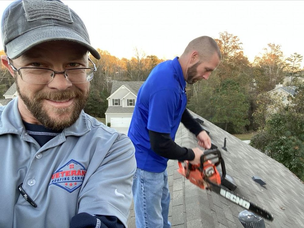 Slide of Veteran's Roofing Company