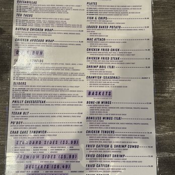 The Purple Frog FW - Menu Dec 2025 - Seafood Near Me - Fort Worth, Texas