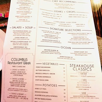Mitchell's Steakhouse - Menu - Steakhouses Near Me - Columbus, Ohio