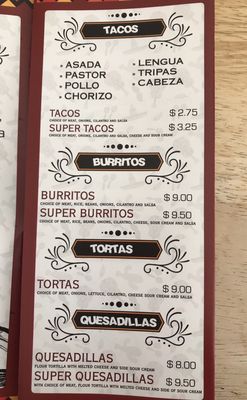 Menu photo 4 Tacos El Flamingo San Mateo, CA