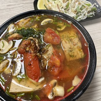 Buddha Vegetarian Restaurant - Bún Chả Cá Thì Là, Vietnamese fried fish cake noodle soup with dill, #38 on the menu - Vietnamese Near Me - South El Monte, California Buddha Vegetarian Restaurant - Bún Chả Cá Thì Là, Vietnamese fried fish cake noodle soup with dill, #38 on the menu - Vietnamese Near Me - South El Monte, California