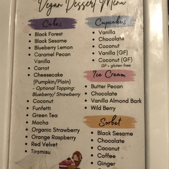 Veggie Heaven - Vegan dessert menu - Kosher Near Me - Teaneck, New Jersey Veggie Heaven - Vegan dessert menu - Kosher Near Me - Teaneck, New Jersey