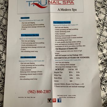 Tru Nail Spa - Prices as of Oct 2020 - Nail Salons Near Me - Artesia, California
