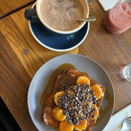 French toast and hot chocolate