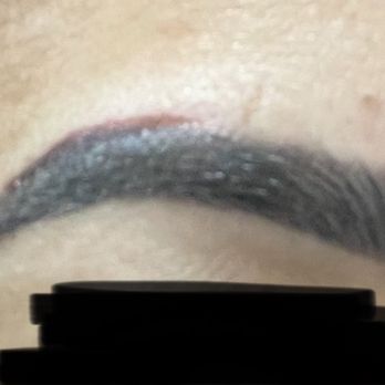 High Brow - Scars from Sylvia's mistake for being lazy and not drawing the eyebrows as a professional usually do even when they are touching  up. - Permanent Makeup Near Me - Long Grove, Illinois