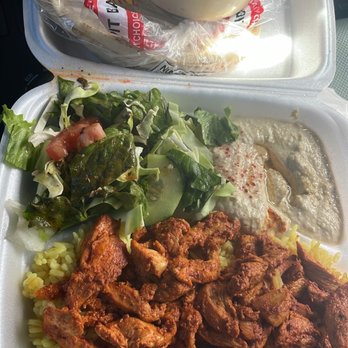 Mezzaterranean - Chicken Shawarma Plate and EXTRA hummus. The hummus is sooooo good!!! - Lebanese Near Me - Rancho Cucamonga, California Mezzaterranean - Chicken Shawarma Plate and EXTRA hummus. The hummus is sooooo good!!! - Lebanese Near Me - Rancho Cucamonga, California