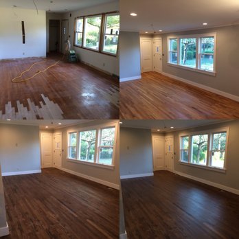 Solid Hardwood Flooring - Refinishing red oak remodel in Stiles Point  James Island SC - Flooring Near Me - Charleston, South Carolina