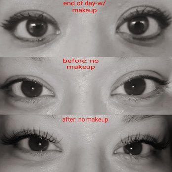 iLash Factory - "Flirt" eyelash extensions First pic is BEFORE extensions. Just showing my natural lashes curled with mascara. - Eyelash Service Near Me - Albuquerque, New Mexico