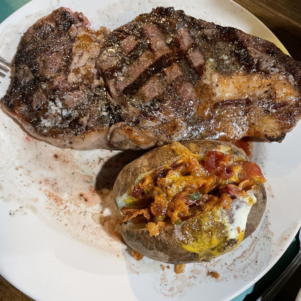 The Farmer’s Table - Steak with loaded potato - Breakfast & Brunch Near Me - Blossburg, Pennsylvania