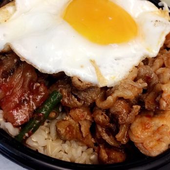Artizen - Spicy Korean Bowl...the green beans and other veggies kinda threw off the taste of it. - Cafes Near Me - Honolulu, Hawaii Artizen - Spicy Korean Bowl...the green beans and other veggies kinda threw off the taste of it. - Cafes Near Me - Honolulu, Hawaii