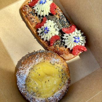 Republique - Black Sesame Frangipane Danish, Calamansi Poppy Seed Brioche - French Near Me - Los Angeles, California Republique - Black Sesame Frangipane Danish, Calamansi Poppy Seed Brioche - French Near Me - Los Angeles, California