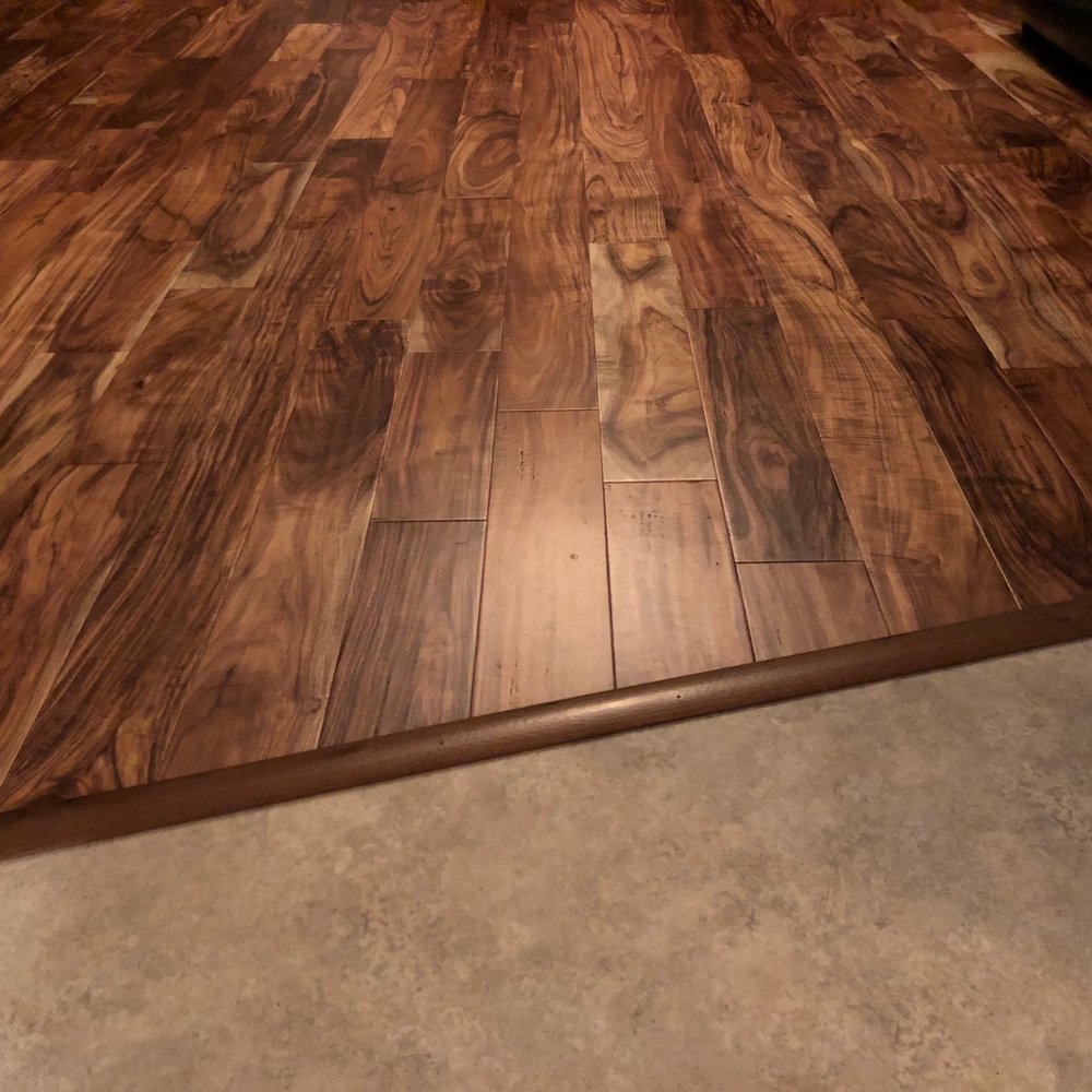 Andys 5 Star Flooring - Hardwood to laminate transition, perfect! - Flooring Near Me - Mount Vernon, Washington