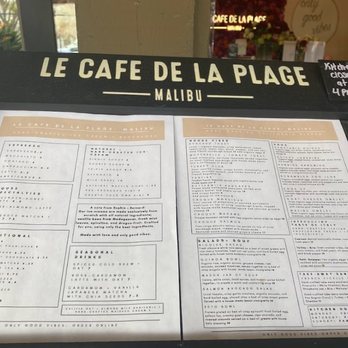 Le Cafe De La Plage - Coffee & Tea Near Me - Malibu, California Le Cafe De La Plage - Coffee & Tea Near Me - Malibu, California