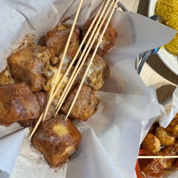 Cafe De Hong Kong - Crunchy Toast Dices w Peanut Butter, Condensed Milk, Pork Floss, Ovaltine crunch $7.79 - Hong Kong Style Cafe Near Me - Markham, Ontario