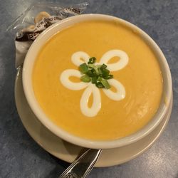Lobster bisque soup bowl, very filling!