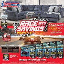 American Rental Home Furnishings - Our biggest event of the year is coming soon!! May 4th, 5th, & 6th only, experience huge savings and as always FREE DELIVERY!