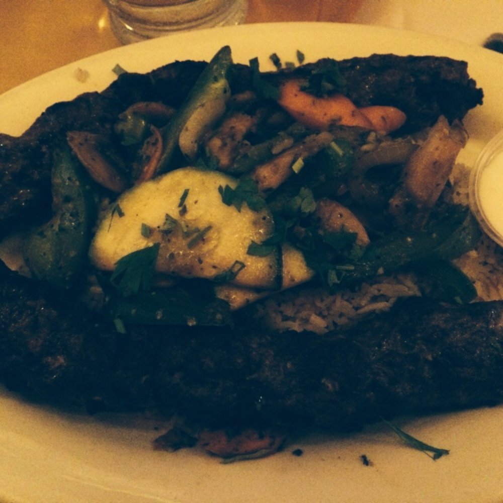 Cedars Restaurant - Beef (Kefka) kabob with rice and veggies yogurt sauce - Lebanese Near Me - Camp Hill, Pennsylvania Cedars Restaurant - Beef (Kefka) kabob with rice and veggies yogurt sauce - Lebanese Near Me - Camp Hill, Pennsylvania