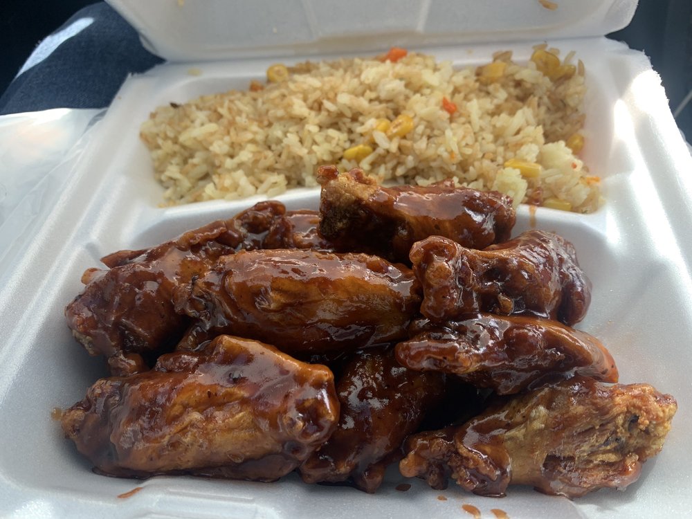 Food from Wok N Wings