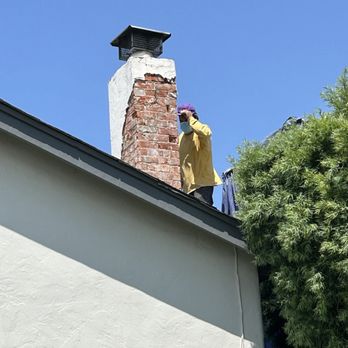 Stucco Maestro - Part of old stucco chipped off, exposing original brick. Crew repaired crack going through bricks. None had to be replaced. - Stucco Services Near Me Stucco Maestro - Part of old stucco chipped off, exposing original brick. Crew repaired crack going through bricks. None had to be replaced. - Stucco Services Near Me