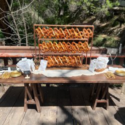 Shappy Pretzel - Pretzel display for my daughters rustic wedding!